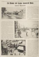 En honor. “En honor del Señor General Díaz. Entusiasta Manifestación”, El Mundo ilustrado Año X. Tomo I. Núm. 15, 12 abr. 1903, p. 8 y 9.