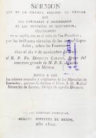 Sermón. Sermón que en la solemne función de gracias que los naturales y originarios de las montañas de Santander, celebraron en su capilla sita en el atrio de San Francisco, por las brillantes victorias de las armas españolas sobre las francesas: dixo el día 16 de noviembre de 1808 el R. P. Fr. Dionisio Casado, prior del Convento Grande de N. P. S. Agustín de México. Dánlo a luz los mismos naturales y originarios de las montañas de Santander, quienes lo dedican al Illmo. S. D. Rafael Menéndez de Luarca, obispo de aquella diócesis. México, con las licencias necesarias en la Imprenta de Arizpe, 1809, 44 p.

La dedicatoria al obispo de Santander está fechada en México el 7 de diciembre de 1808 por el conde de la Cortina, en nombre de los naturales y originarios de las montañas de Santander. Censura la conducta de Francia para con España, que bajo el pretexto de aniquilar a Inglaterra invadió suelo hispano, poniendo al legítimo rey en prisión, profanando templos, sembrando muerte y humillación.